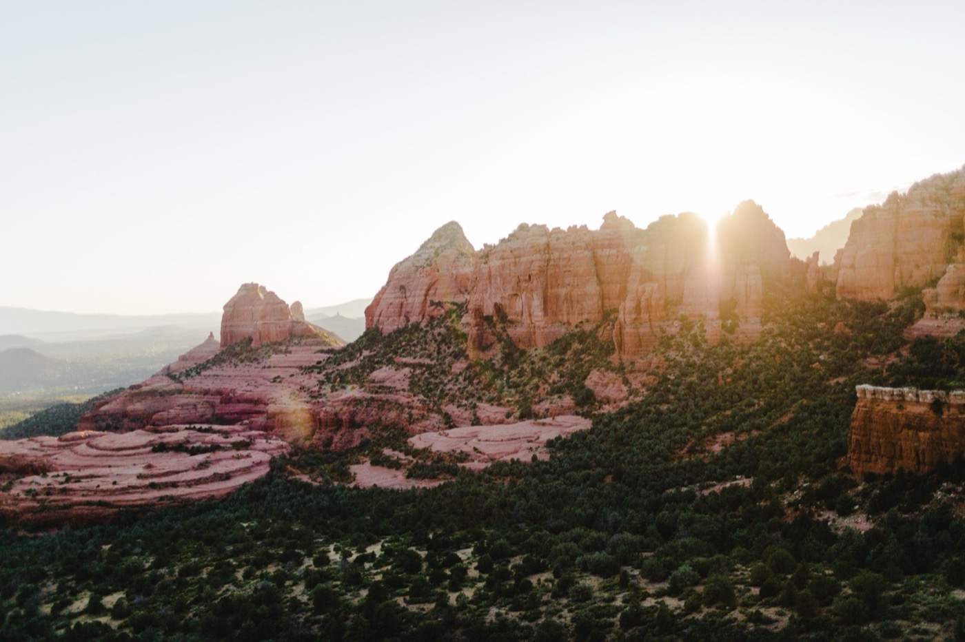 Sedona sunset fine art paper print by Michael Haslim Photo