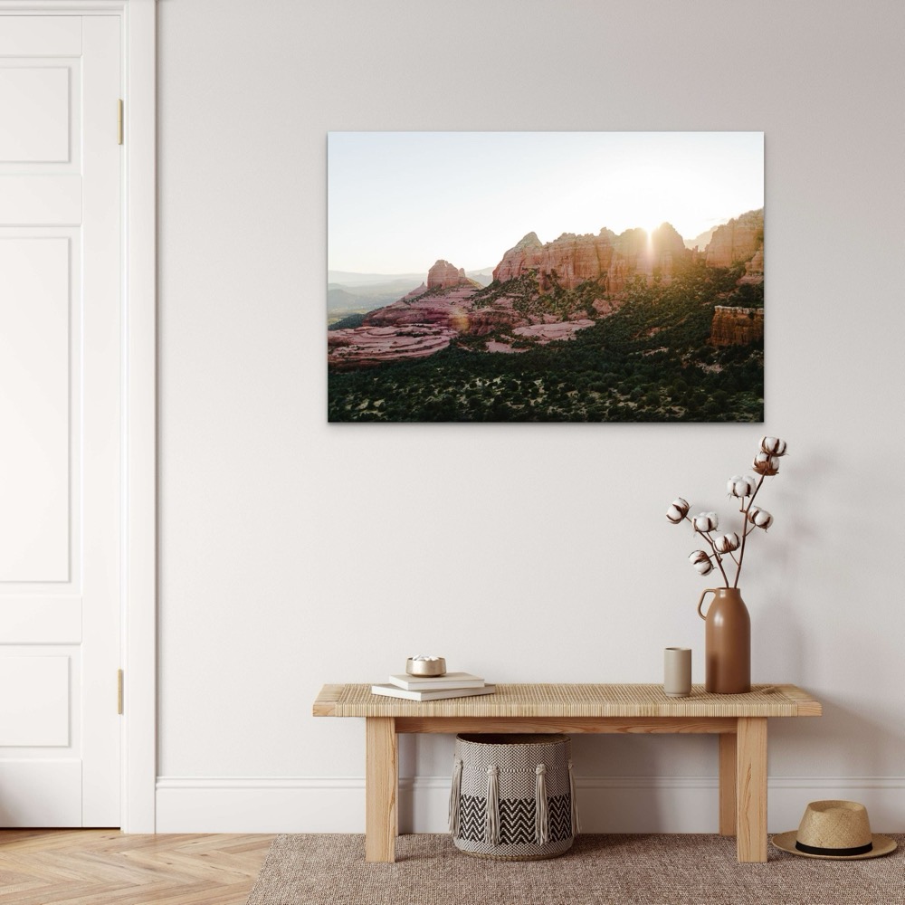Sedona sunset fine art paper print by Michael Haslim Photo