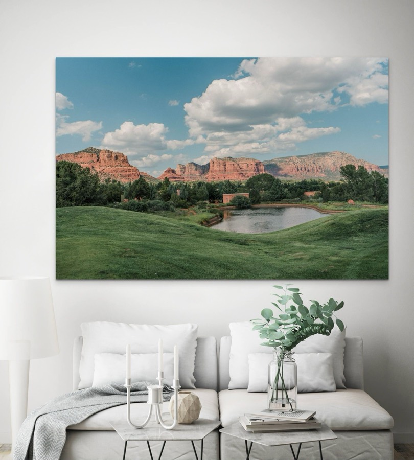 Sedona Golf Resort red rocks wall art print