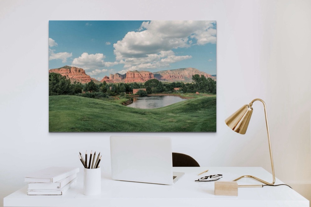 Sedona Golf Resort red rocks wall art print