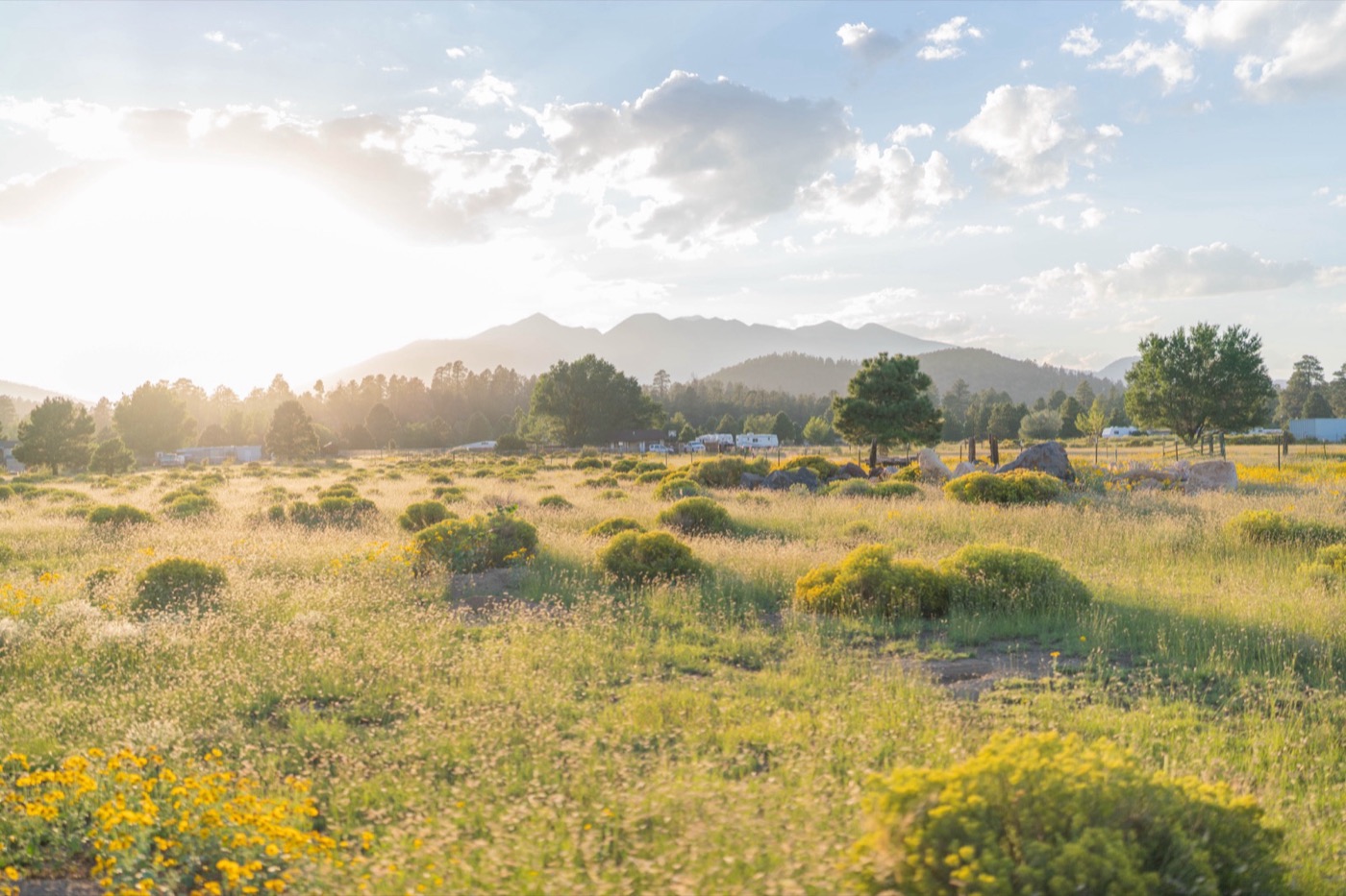Flagstaff Arizona sunset mountain fine art paper print