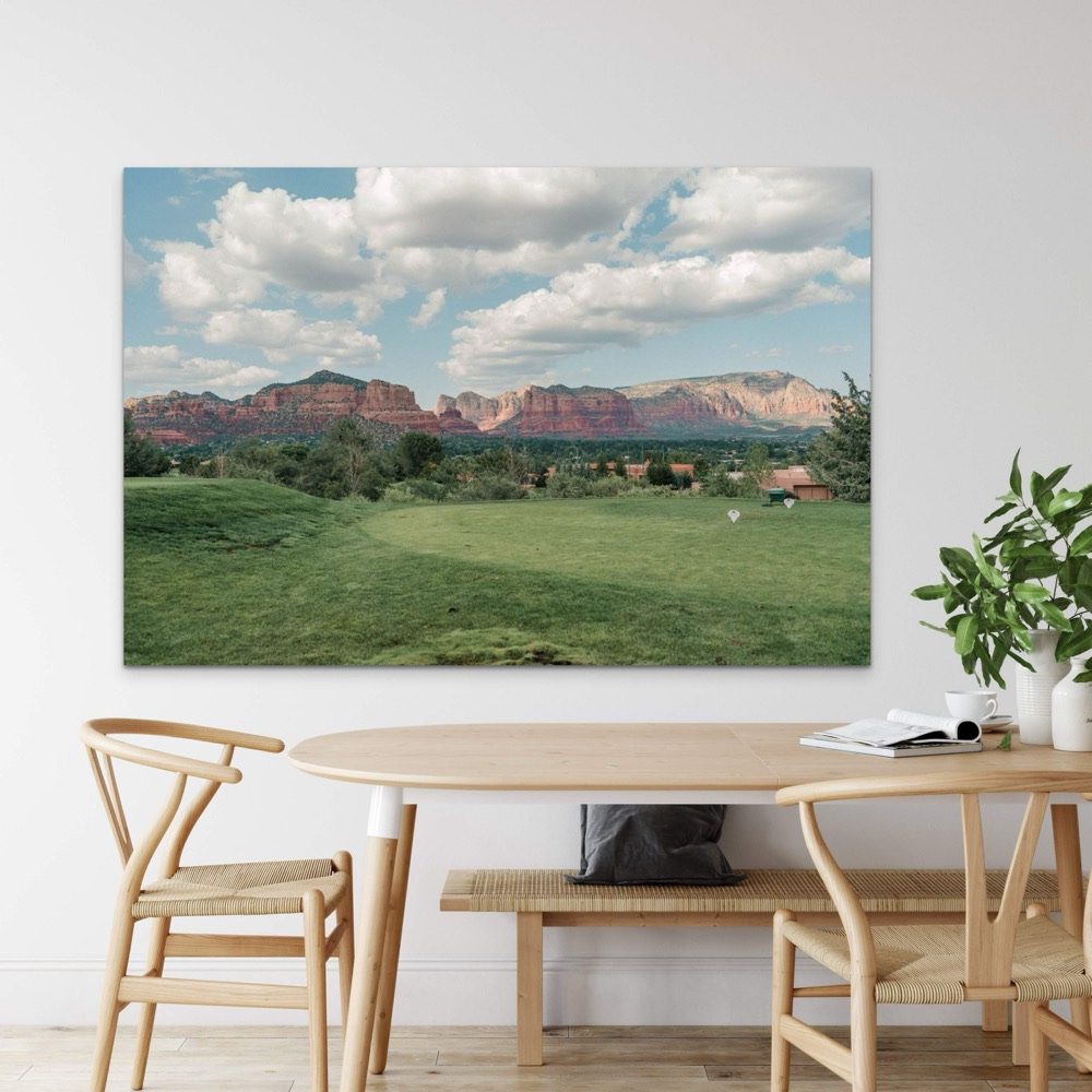 Sedona golf course southwest Arizona wall art print